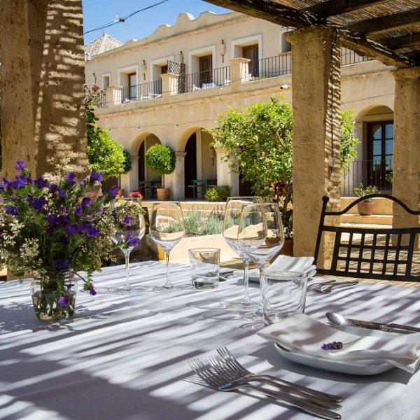 Dining in the Courtyard
