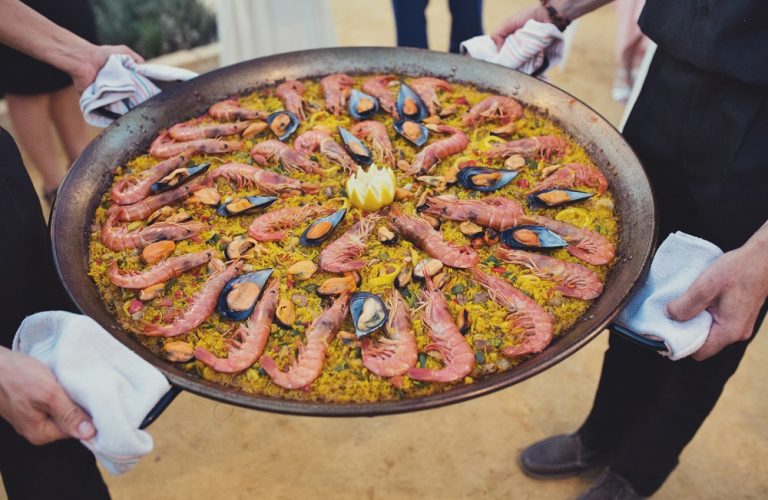 Paella wedding food