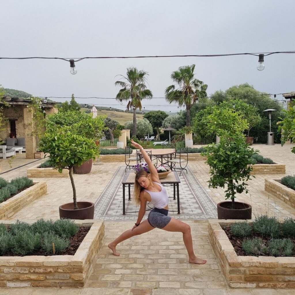 yoga courtyard
