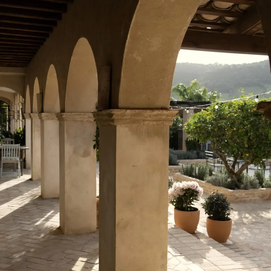 pillars and archways