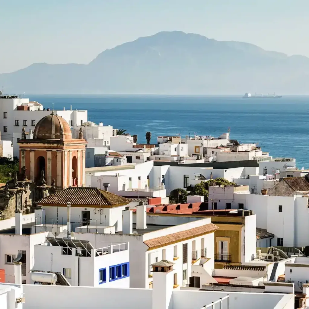 Village of Tarifa, located in the Strait of Gibraltar